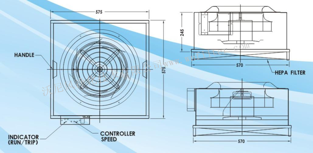 杭州ACU系列微型超小FFU结构图