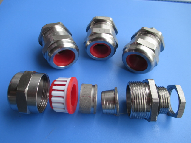 304不锈钢防爆铠装电缆密封接头M25