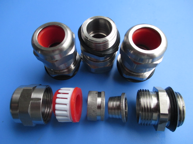 黄铜镀镍铠装防爆电缆格兰头G1