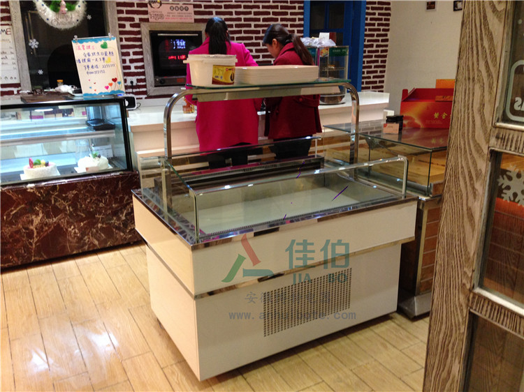 天然橡木板蛋糕柜 定做蛋糕柜公司  卧式蛋糕柜图片  蛋糕柜新款  透视玻璃蛋糕柜