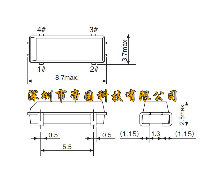 SP-T2A-F精工晶振插件  贴片晶振  32.768K  手机晶振