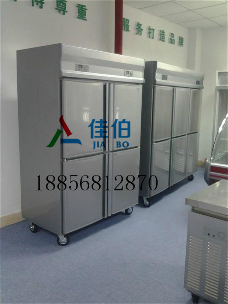 云南厨房冰柜 昆明不锈钢四门冰柜  丽江厨房双温冰柜  双温厨房冰柜  不锈钢六门冷柜