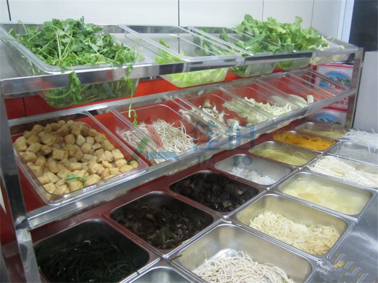 麻辣烫点菜柜 杨国福麻辣烫点菜柜  自助餐点菜柜  自助餐保鲜展示柜  麻辣烫展示柜