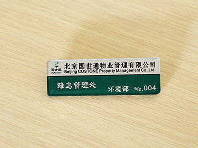优质pvc胸牌/公司胸牌/工号牌/别针式+领夹  工牌  工作牌