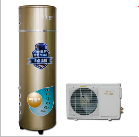 山海浦东新区空气能采暖中科福德空气能热水器│爱家系列（金色3  低温热水循环机组  超低温热水循环机