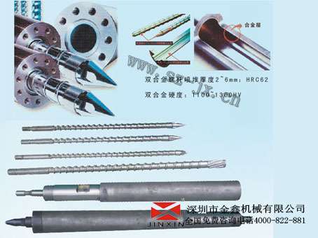 注塑配件加工金鑫定做各种型号现货原装  注塑机配件  螺杆料筒