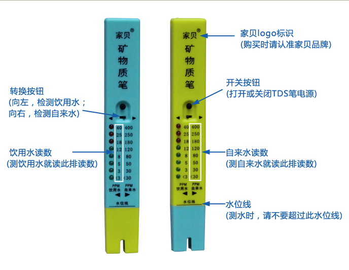 家贝A15矿物质笔  矿物质测试笔  TDS水质测试笔