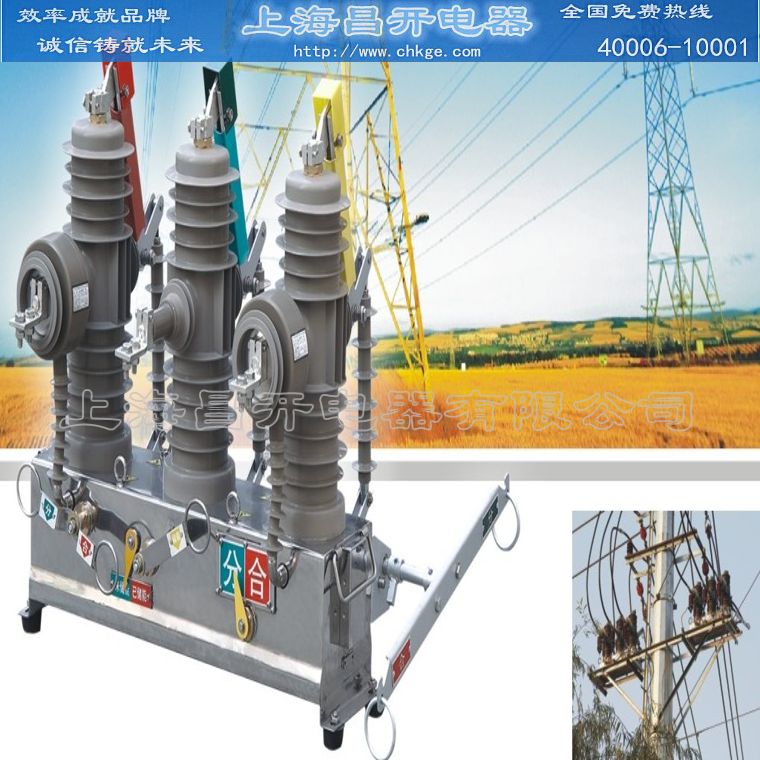 上海昌开批发户外高压真空断路器ZW10-12XDG  高压断路器