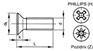 沉头机螺钉 Flat head machine screws