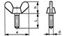 蝶形螺栓-圆翼 Wing screws