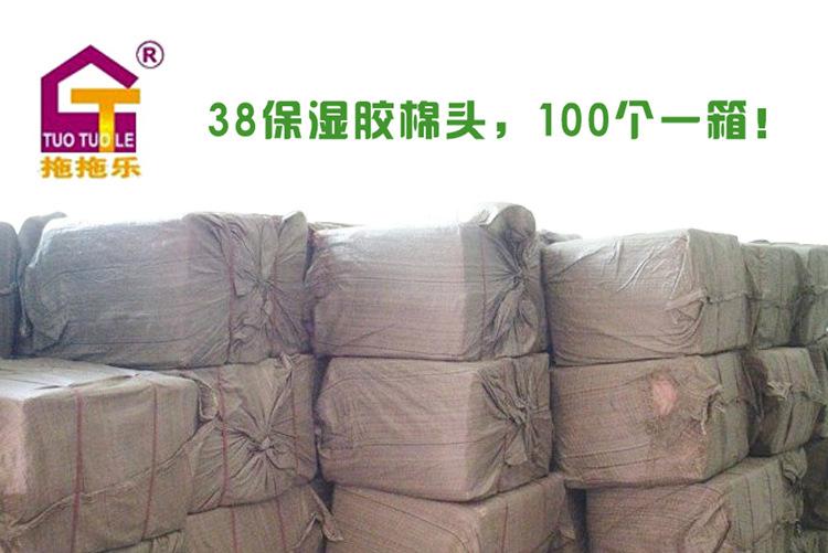 批发38cm双排塑叉滚轮胶棉拖把pva胶棉头清洁拖把厂家  魔术抹布