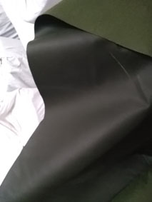 军绿色有机硅单面刮胶帆布篷布苫布  防水