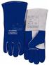 威特仕10-2087彩蓝色烧焊接手套欧标CE认证高档电焊手套