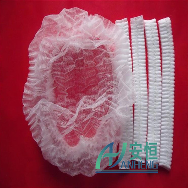 无纺布条形帽现货供应 单双筋可选 蘑菇帽 护士帽 多色可选 18英寸 圆帽