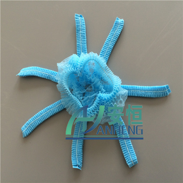 无纺布条形帽现货供应 单双筋可选 蘑菇帽 护士帽 多色可选 18英寸 圆帽