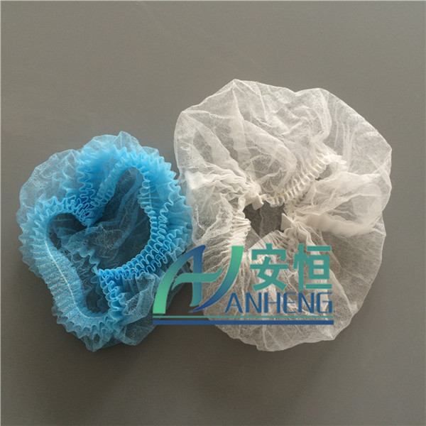 无纺布条形帽现货供应 单双筋可选 蘑菇帽 护士帽 多色可选 18英寸 圆帽