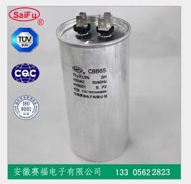 cbb65电容器 赛福电容 450VAC 80UF  环保电容  交流电容