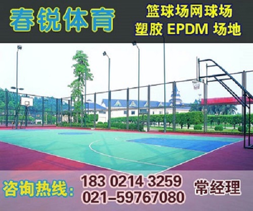 临湘铺设塑胶篮球场的公司  施工材料  厂家报价