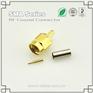 SMA 公头公针直式铆压接 RG316_RG174同轴线缆