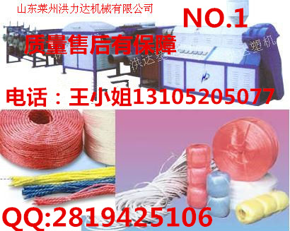 SPP撕裂膜机，塑料制绳机，塑料加捻机  捆草绳机