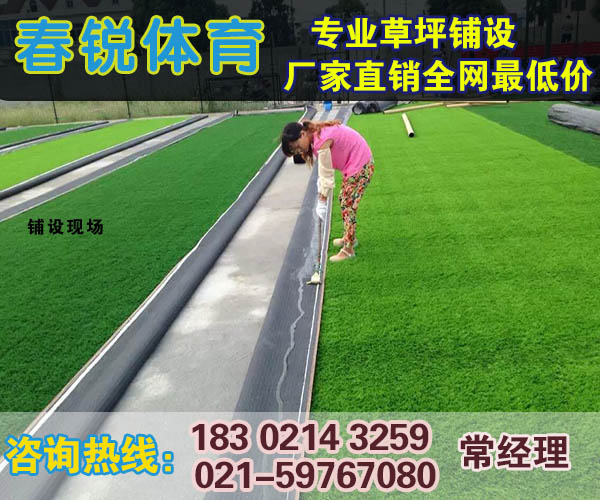 海门足球场人造草皮施工/报价  施工材料  厂家报价