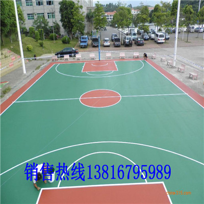 安吉百锐牌塑胶篮球场价格  塑胶跑道厂家  塑胶地坪施工  硅pu篮球场