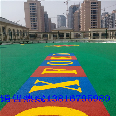 安吉百锐牌塑胶篮球场价格  塑胶跑道厂家  塑胶地坪施工  硅pu篮球场