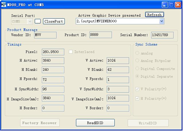 MD100-DL4 Dual-link DVI一进四出分配器