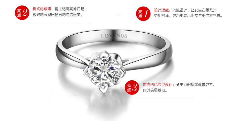 乐维斯钻石戒指-传奇  钻戒定制  实名定制