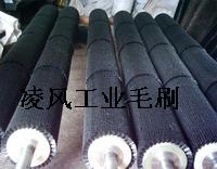 含金刚砂磨料刷辊，磨料丝刷辊，碳化硅毛刷辊  磨料丝毛刷辊