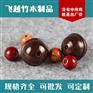 龙门东洋新款彩色手工双孔实木珠  手链配件 工艺礼品加工批发