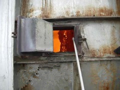 窯尾煙室打結(jié)皮高壓水清洗機