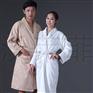 厂家批发 星级酒店专用浴袍 全棉浴袍汗蒸美容服男女款 可绣L