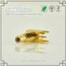 优质特价SMB公头连接器 弯式4角隔离壁焊接PCB板全铜镀金