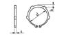 带齿轴用挡圈 External retaining ring