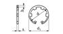 带齿孔用挡圈 Internal retaining ring