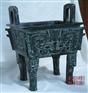 供应仿古青铜器厚趠方鼎 无锡仿古工艺品厂家