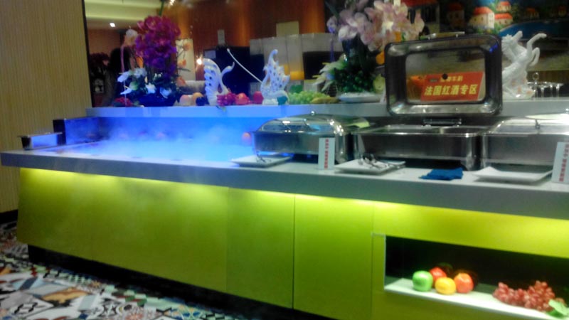 自助餐菜台喷雾机  自餐喷雾机  蔬菜喷雾保鲜机