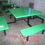 南朗做餐桌食堂厂家 玻璃钢4人位餐桌 110米烤漆手工制作