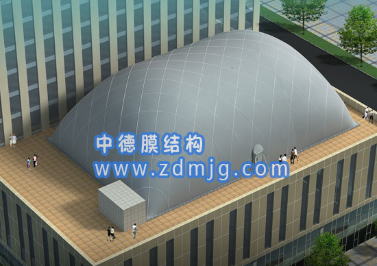 屋顶充气膜建筑，屋顶充气膜，首选>>中德膜结构