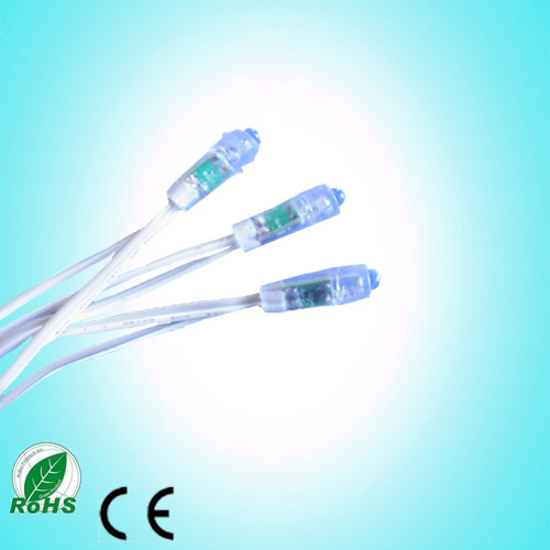 LED灯穿孔外露灯串 9mm红光外露灯 5V广告发光字模块  LED灯串  5V外露灯  七彩灯串