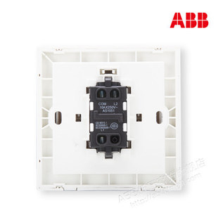 ABB 开关插座 德宁 一位双控开关  AN105  ABB开关  面板插座