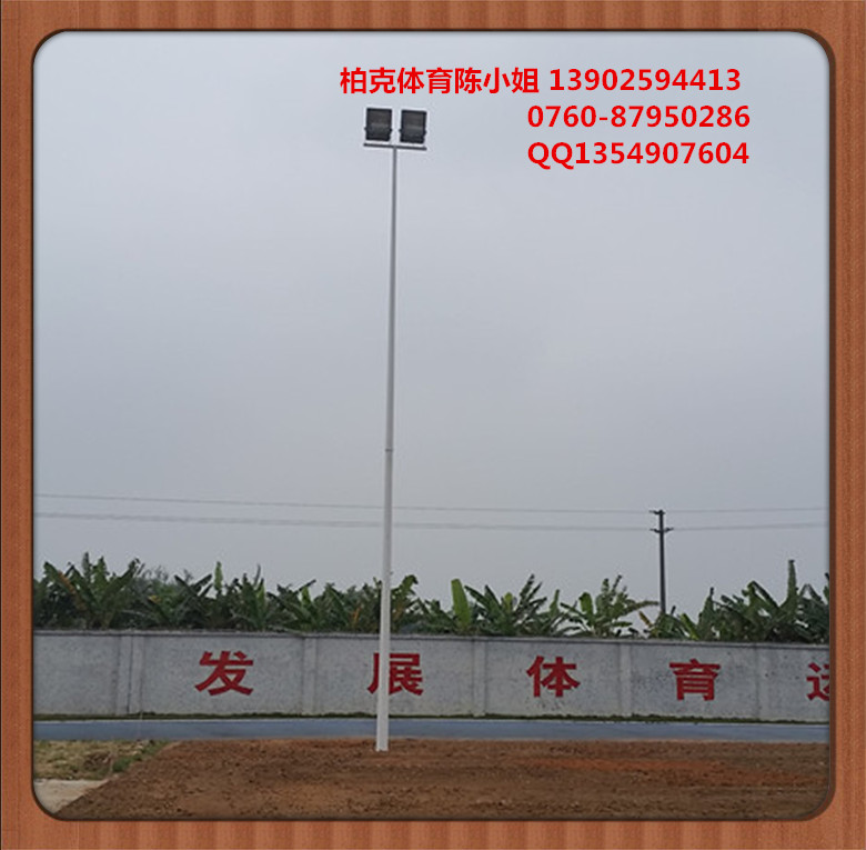 篮球场灯杆厂家 篮球场灯杆尺寸 白色锥形灯杆来图定做