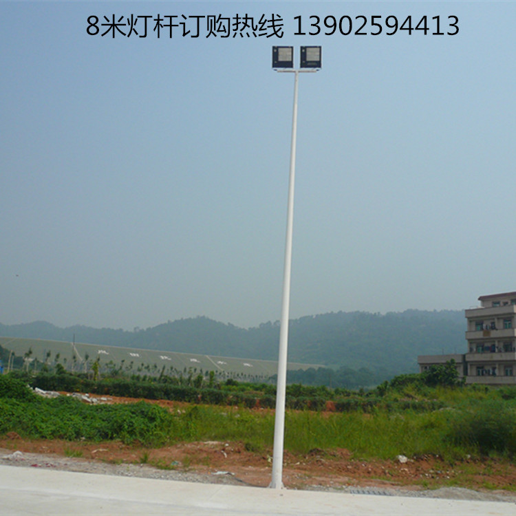广西篮球场灯杆厂家 羽毛球场灯杆价格 6米镀锌灯杆批发