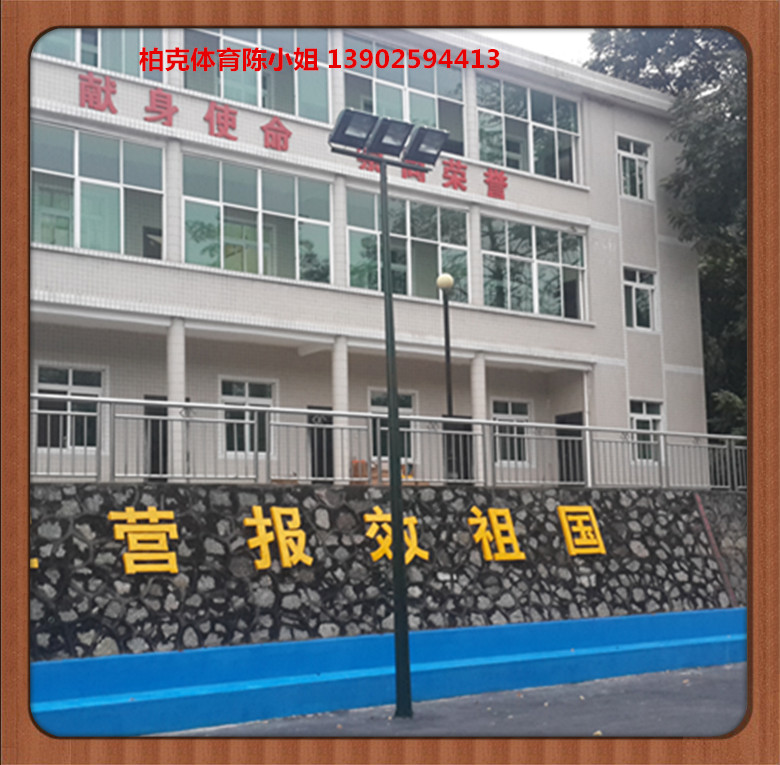 供应户外篮球场灯杆厂家 南宁篮球场照明灯杆定做价格  篮球场灯杆定做
