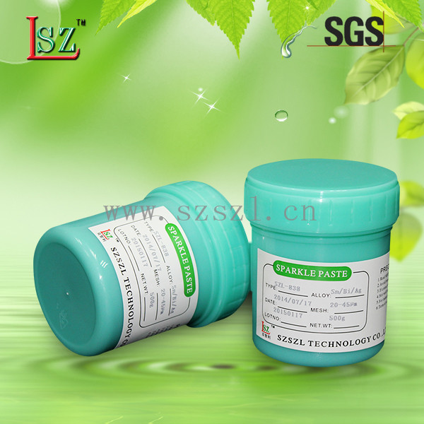 SZL-838无铅中温锡膏/锡膏价格成分/免费拿样试用  锡膏成分