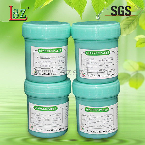 SZL-838无铅中温锡膏/锡膏价格成分/免费拿样试用  锡膏成分