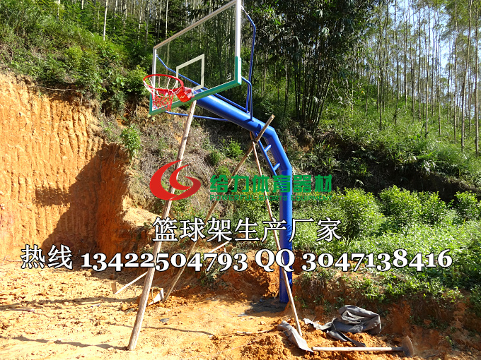肇庆山区埋地篮球架安装图 篮球架一件起批 送货上门