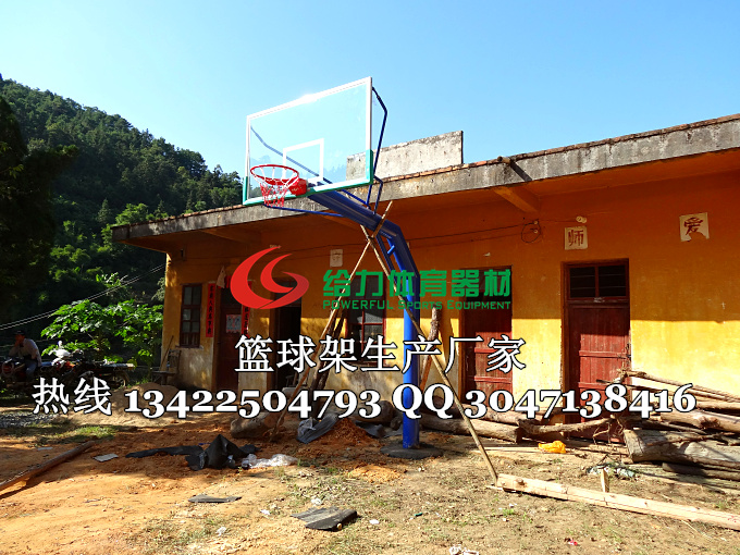 肇庆山区埋地篮球架安装图 篮球架一件起批 送货上门