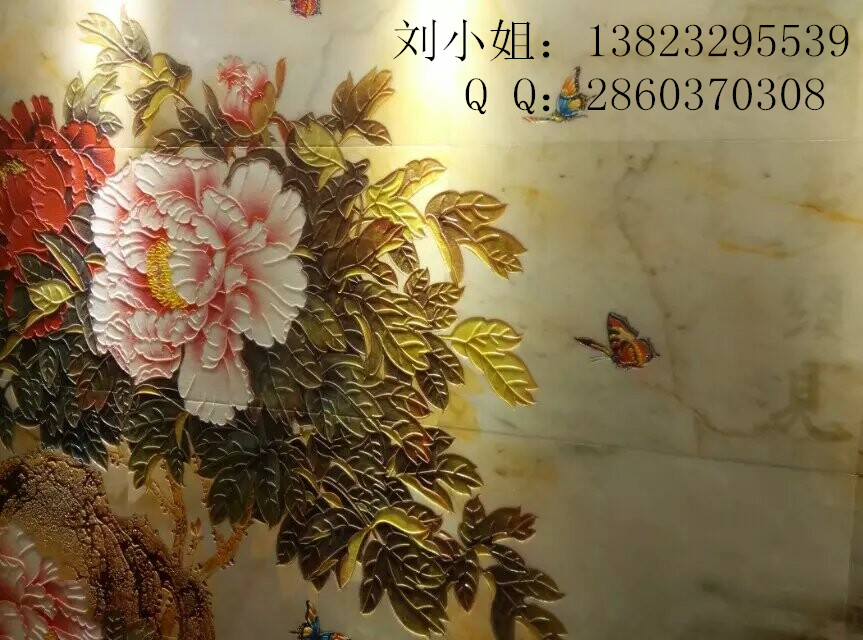 万能瓷砖背景墙打印机,精雕瓷砖上色机,欢迎免费寄样打样 万能瓷砖打印机